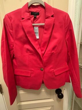 Ann Taylor Red Single-Button Blazer NWT Size 10P